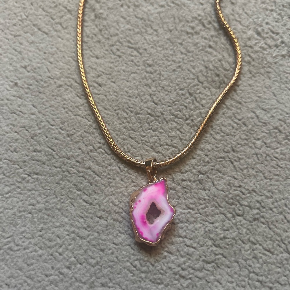 Pink Crystal Necklace